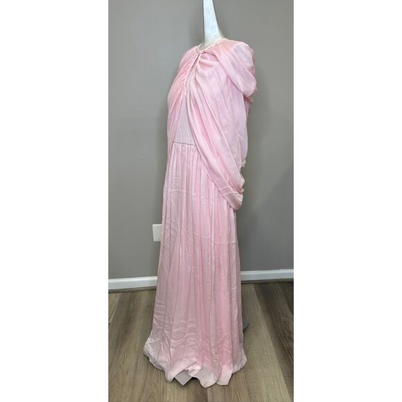 Giambattista Valli Keyhole Cape Chiffon Silk Gown IT44/US8 $5040 - Picture 6 of 11